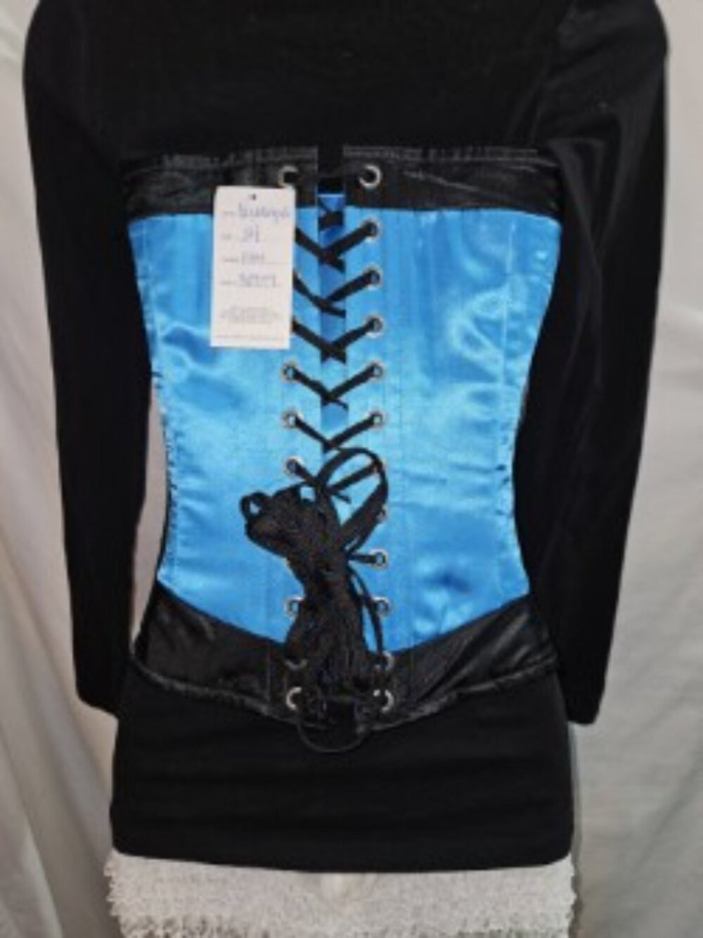 NWT 24"/S STAR TREK DS-9 SCIENCE UNIFORM SHIRT CORSET TOP HANDMADE SPOCK - Picture 2 of 12